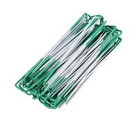 iplusmile 20 Pezzi Picchetti U per Giardino Verde Chiodi per Prato Sintetico e Telo Pacciamatura Fissaggio Solido per Tende Recinzioni e Tessuti Esterni Resistenti e Facili da Usare