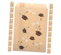 iplusmile 20 Pezzi Sacchetti Regalo Kraft per Laurea Buste per Snack e Caramelle Sacchetti Decorativi per Festa Laurea per Biscotti e