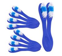 iplusmile 20 pezzi Spazzolini Dentali Usa e Getta con Setole Morbide e Corto Antinfortunistico per Ad Sicurezza come Prigioni e Ospedali Psichiatrici Confezionati Singolarmente Blu per