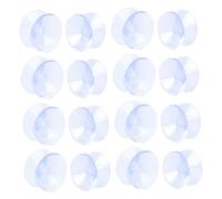 iplusmile 20 pezzi Ventose Doppi Scivolo Tavolo Distanziatori Trasparenti con Forte Tamponi per in Vetro Assorbimento Urti e Stabilità