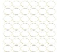 iplusmile 200 Anelli Identificatori di Bicchieri da Vino in Metallo Dorato 25Mm Chiusura Attiva Segnabicchieri Sospesi per Feste Matrimoni e Addio al Nubilato Etichette Personalizzabili