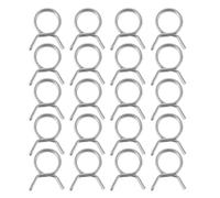iplusmile 200 Pezzi Fascetta Stringitubo in Acciaio Inossidabile Doppio Anello a Molla, Forza di Serraggio Elevata e Connessione Affidabile per Tubi da Giardino e Condizionamento