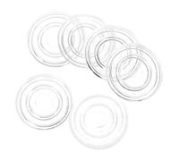 iplusmile 200 Pezzi Guarnizione antiscivolo chiaro pastiglie tampone alto cuscino autoadesivo paracolpi da tavolo in cuscinetti trasparenti plastica PP Transparent
