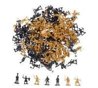 iplusmile 200 Pezzi Soldatini Giocattolo Medievali in Plastica Resistente, Mini Action Figure Di Persone Per Scenari in Miniatura, Decorazioni Per Diorami e Giardini Scolastici