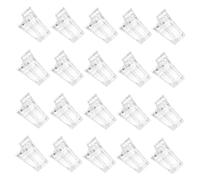 iplusmile 20pezzi Clip Di Fissaggio Per Unghie in Cristallo Strumenti Per Manicure Accessori Per Nail Art Morsetto Per Punte Delle Unghie Pratico Per Professionisti e Principianti