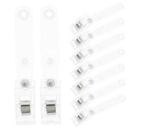 iplusmile 20pezzi Clip Porta Targhette Identificative in Plastica Adattatore per Clip per Targhetta Identificativa per Badge con Attacco Facile Portabadge per Lavoro e Varie Occasioni