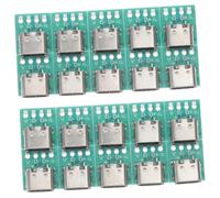 iplusmile 20pezzi Connettore USB C Femmina per Scheda PCB Supporta USB Tipo C Connettore Socket per Cavo Dati Fai da Te Realizzato in Lega di Zinco e Materiale PCB Duraturo