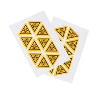 iplusmile 20pezzi Etichette Di Gialle Triangolari Adesive Per Sicurezza Laboratorio Segnaletica Di Per Prevenzione Infezioni e Rischi Industriali