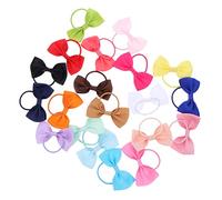 iplusmile 20pezzi Festivi Fiocchi per Capelli Natalizi Colorati Decorativi Fiocchi per Capelli per Coda di Cavallo per Ragazzo Ragazza