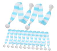 iplusmile 20pezzi Mini Sciarpa Natalizia Forma di Bottiglia di Vino Sciarpa per Bambole Decorativa Mini Bambola Sostituibile Forniture per Bambole Accessori per Decorazione Natalizia per CAS