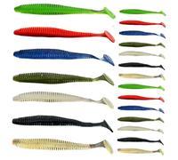 iplusmile 21 Pz Artificiali Morbide Attrezzatura per All Multi Colore Leggere e Compatte per Laghi e Fiumi