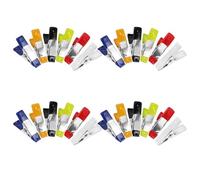 iplusmile 24 Pezzi Mini Morsetti a Molla Resistenti per Giardinaggio e Lavori Artigianali Clip Compatte Multicolore per Falegnameria Campeggio e Riparazioni Fai da Te