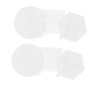 iplusmile 24 Pezzi Plastic Mesh Canvas Sheets per Ricamo e Te Fogli in Plastica Flessibili per Creazioni Creative Sottobicchieri Segnalibri e Decorazioni da Parete