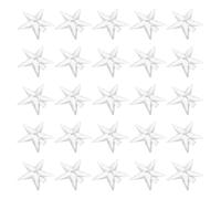 iplusmile 25 Pezzi Catena di Luci a Forma di Stella in Plastica Resistente alle Intemperie, Coprilampadina Decorativo per Esterni e Patii Design Unico a Cinque Punte