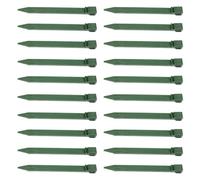 iplusmile 25 Pezzi Pali per Bordura Prato da Giardino, Plastica Verde 10 | Aiuole e Sentieri, Resistente a Pioggia e Raggi Uv, Mantiene Bordi Ordinati, Verde