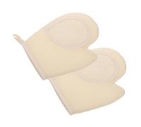 iplusmile 2pezzi Asciugamano Da Bagno Esfoliante Guanti Da Bagno in Luffa Riutilizzabili Strumenti Per Pulizia Profonda Del Corpo Per Casa Beige