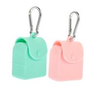 iplusmile 2pezzi Borsa Con Gancio in Silicone Custodia Porta Monete Tasca Porta Monete Versatile Bustina in Silicone Per Borsellino Da Appendere Leggero e Comodo