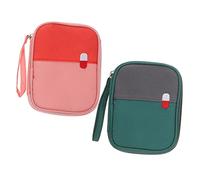 iplusmile 2pezzi Borsa Di Pronto Soccorso Piccola Borsa Per Medicinali Portatile Sacchetti Per Medicinali Compacti Design Elegante Facile Da Trasportare