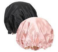 iplusmile 2pezzi Cappello Notte Per Elastico Per Dormire Regolabile Cuscinetto Per Lunghi e Corti Per Proteggere i e Mantenere La Pulizia Della Federa Del Cuscino