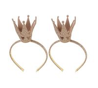iplusmile 2pezzi Cercehietto Corona per Compleanno Fascia per Capelli Glitterata per Bambine Decorazione per Feste di Compleanno Copricapo da Principessa per Feste Tiara di Halloween Acc