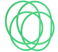 iplusmile 2pezzi Cinghia Rotonda in Poliuretano Per Asciugatrice Design Senza Cuciture Rumore Ridotto Alta Efficienza Trasmissione Facile Installazione Ricambio Per Parti Asciugatrice Panni