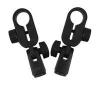 iplusmile 2pezzi Clip Per Asta Microfonica in Plastica Resistente Supporti Per Microfono Palmare Compatibili Levitt Clip Per Microfono Mani Libere Per Interni Ed Esterni