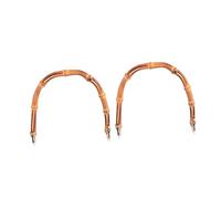 iplusmile 2pezzi Manici per Borse in bambù Curvo di Ricambio per Parti di Borse Fai da Te Fermagli Metallici per Manici di Borsa Sostitutivi Senza Cuciture