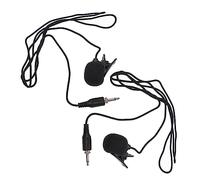 iplusmile 2pezzi Microfono Condensatore Lavalier Per Amplificatori Didattici e Bodypack Nucleo Anti-interferenza e Alta Sensibilità