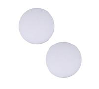 iplusmile 2pezzi Pad Pomello Porta Rotondo in Silicone Alimentare Paraspifferi Autoadesivo Addensato Parapolvere e Protettore Muro Collisione Per Camera Bagno Soggiorno Bianco