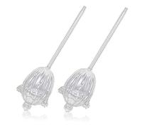 iplusmile 2pezzi Sfere di Irrigazione per Piante in Vetro Trasparente Metodo Automatico di Annaffiatura per Piante in Vaso Globo Autoirrigante Forma di Cactus per Interno Ed Esterno