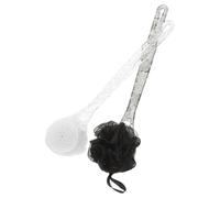 iplusmile 2pezzi Spazzola Esfoliante per Doccia Scrubber per Schiena da Bianco e Nero in Luffa per Pulizia Profonda del Corpo e Massaggio alla Schiena