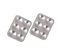 iplusmile 2pezzi Tavolozze in Alluminio con Vassoio per Miscelazione Colori per Pittura Resistente e Lavabile Adatto Artisti Mancini e Destrosi