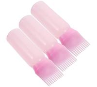 iplusmile 3 pezzi Applicatori con Pettine per Rosa Distribuzione Uniforme Colore Bottiglie per Lozioni Facili Usare Mano