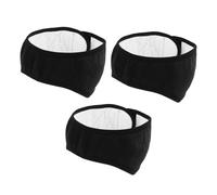 iplusmile 3 Pezzi Cuffie Antirumore per Dormire Fascia Isolante Nera Traspirante Scaldaorecchie Morbidi per Relax Sonno Profondo e Viaggi Protezione Acustica per Uso Indoor e Outdoor