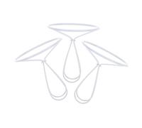 iplusmile 3 pezzi Kit Clip Portalampada in Metallo con Supporto Paralume Cono da Accessori DIY per Lampade Candela e Lampadari Staffa Fissa per Paralumi Versatili e Sicuri