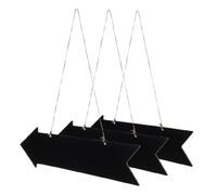 iplusmile 3 pezzi Lavagnette in Legno con Frecce Decorativa da Parete Lavagna Scrivibile Cancellabile per Messaggi Lavagnetta per Cucina Porta Festa Matrimonio con Superficie Liscia e