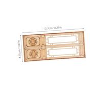 iplusmile 3 Pezzi Mini Wooden Double Doors For Dollhouse Movable Huistyle Architecture Model Easy DIY Assembly Traditional Chinese Elegance For Dollhouse Furniture And Fairy Garden Decor