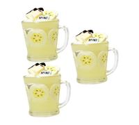 iplusmile 3 Pezzi Miniature Resin Fruit Drink Cups For Dollhouse Realistic Mini Beverage Models Child Safe Lightweight Ornaments Easy To Clean Mini Kitchen Decor For Role