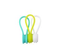 iplusmile 3 pezzi Organizer Magnetico per Scrivania in Silicone Portacavi per Cuffie USB e Fili Supporto Magnetico per Mantenere Ordine in Casa e