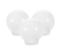 iplusmile 3 pezzi Paralume Sfera Acrilico Bianco Latte Lampada Globo Sostituzione Resistente per Interni ed Esterni
