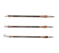 iplusmile 3 pezzi Pennelli Calligrafici per Scrittura Scolastica con Punte Classiche di Tre Misure per Calligrafia Cinese Sumi Painting e Disegno Artistico Penne Brush per Scuola e Pratica