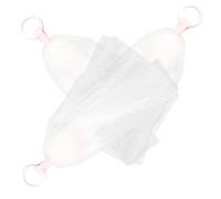 iplusmile 3 Pezzi Rete per Sapone in Grenadine Design a Coulisse, Sacchetto Porta Sapone Bianco per Pulizia Viso e Corpo, Accessorio Esfoliante Naturale