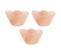 iplusmile 3 Pezzi Sapone Esfoliante Naturale al Sale Himalayano Rosa a Forma di Lingotto, per Massaggio Caldo e Freddo, Cura della Pelle Sensibile e Decorazione del Bagno