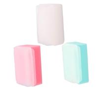 iplusmile 3 pezzi Spazzola per Shampoo per Massaggiatore per Capelluto Colorata Bianco Rosa Accessorio per Bagnetto Sicuro e Confortevole per Relax Del