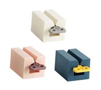 iplusmile 3 pezzi Spremi Tubetto in Plastica Manuale Estrusore Rotante per Dentifricio e Compatto per Bagno e Lavabo Bianco Rosa Pastello Blu Notte