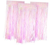 iplusmile 3 pezzi Tende Frangia Iridescenti Decorazioni Metallizzate per Feste Matrimonio Compleanno Sfondo Porta e Parete Adatte per Ingressi e Scalette