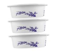 iplusmile 3 Pezzi Vaso da Fiori idroponico Vaso di Fiori Galleggiante vasi per Piante da Vaso d'Acqua per Piante Ciotole di Loto Vaso Galleggiante plastica Blue