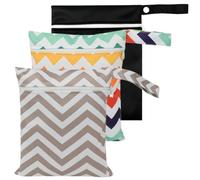 iplusmile 3 Sacchetti Pannolini Lavabili con Zip Organizer Versatile per Pannolini Cosmetici e Accessori per per Uso