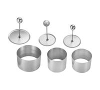 iplusmile 3 set Stampi in Acciaio per Onigiri e Tiramisù Utensili Riutilizzabili per Palline di e Dolci Fatti Durevoli e Facili da Pulire