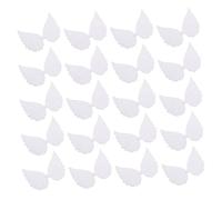 iplusmile 30 Pezzi Decorazioni Bianche per Albero di Natale e Cupcake Mini Artigianali Angeli per Feste e Shower Accessori Decorativi Leggeri e Facili da Usare